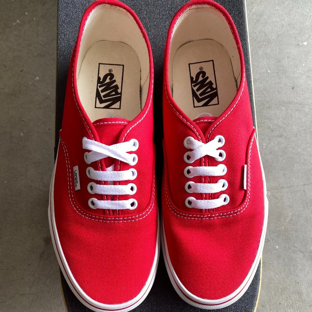 Vans Heritage Low-top Red Mens US Sz.7.5 / Womens Sz.9 - Picture 2 of 9